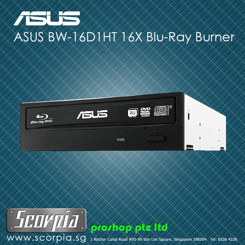 ASUS BW-16D1HT Ultra-Fast 16X Blu-Ray Burner Internal Writer