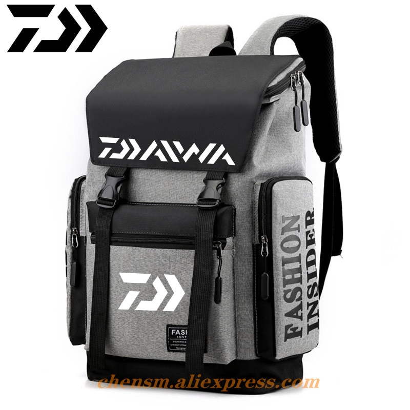 2022 Daiwa Fishing Backpack Winter Men Outdoor Sports Breathable  Wear-resistant Waterproof Fishing Bag Simple Travel Backpack