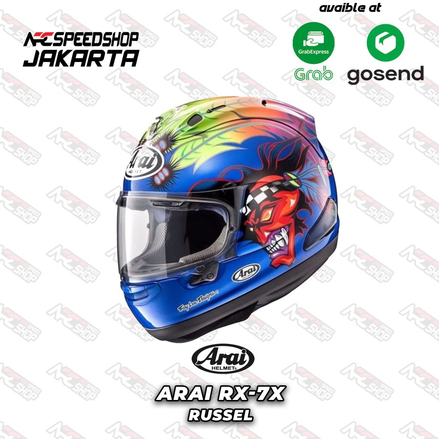 Arai Full Face Helmet Rx7X Russel - Rx-7X Motorcycle Helmet | Shopee ...