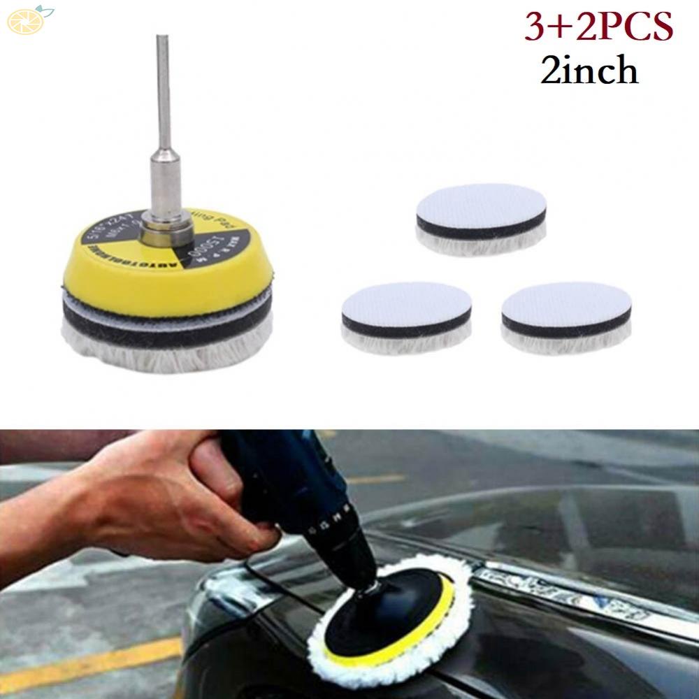 5pcs/set 2inch Buffing Polishing Pads Car Polisher Drill Wool Wheel Mop ...