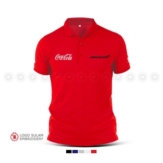 Polo T Shirt Sulam McLaren Coca-Cola Formula 1 Partnership