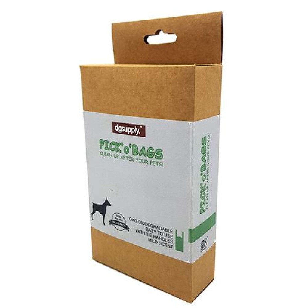 Pick'o'Bags Oxobiodegradable Pet Waste Bags 100pcs/pack/dog poo