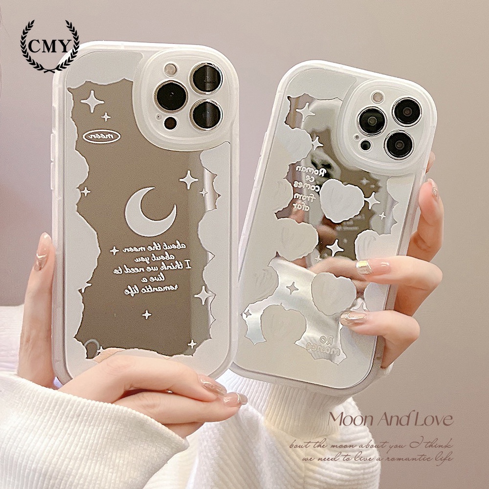 cloud pattern phone case with mirror TPU+silicone material matte feel soft case compatible for iphone case 11 12 13 pro max mini XR XS 7 8 plus