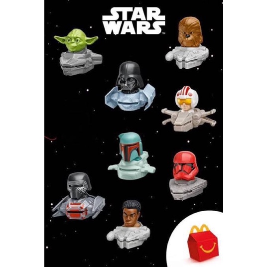 Mcdonald's Star Wars Happy Meal Character-Themed Disc Shooter Ships Mao ...