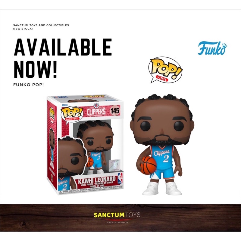 Funko Pop! Basketball: NBA - Los Angeles Clipper - Kawhi Leonard (City ...