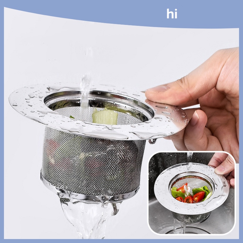 HI HOMES Sink Stainless Steel Filter Screen Pool Anti Blocking Screen ...