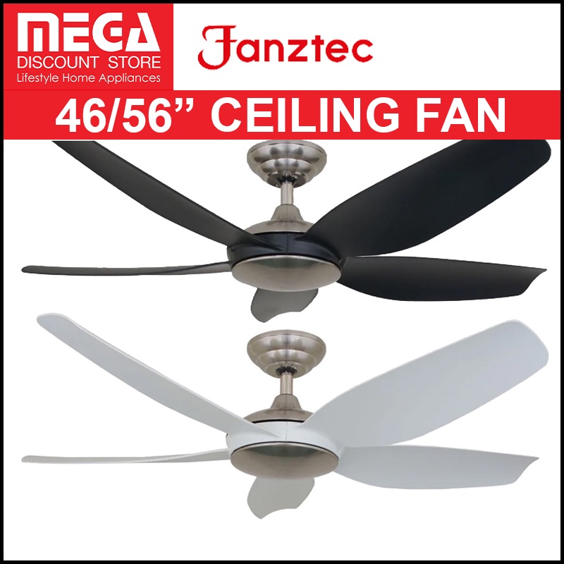 FANZTEC 46/56INCH DC CEILING FAN WITH REMOTE & OPTIONAL LIGHT Shopee