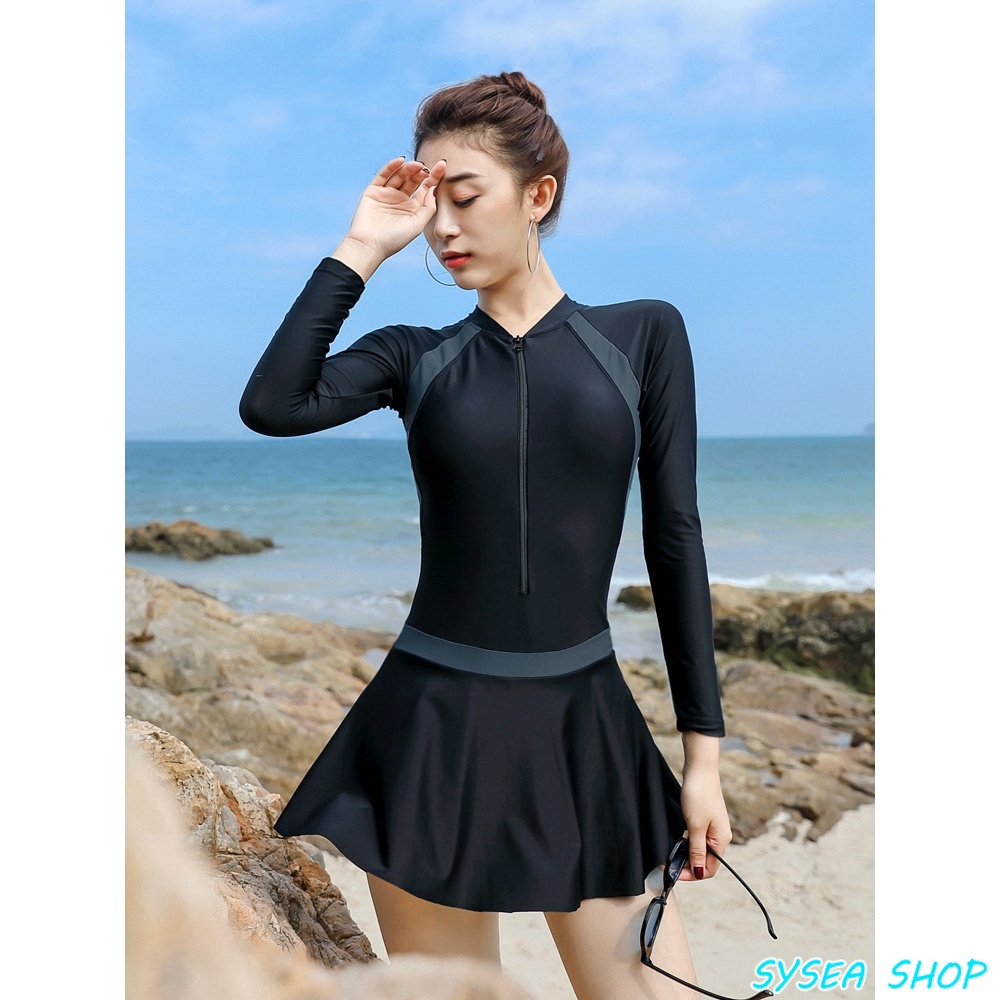 Girl swimming suit long on sale sleeve