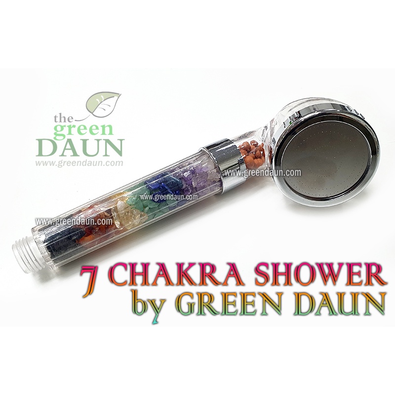 7 Chakra Crystal Shower Head for Cleansing Balancing Purifying Aligning Chakras Ionizing Mineral