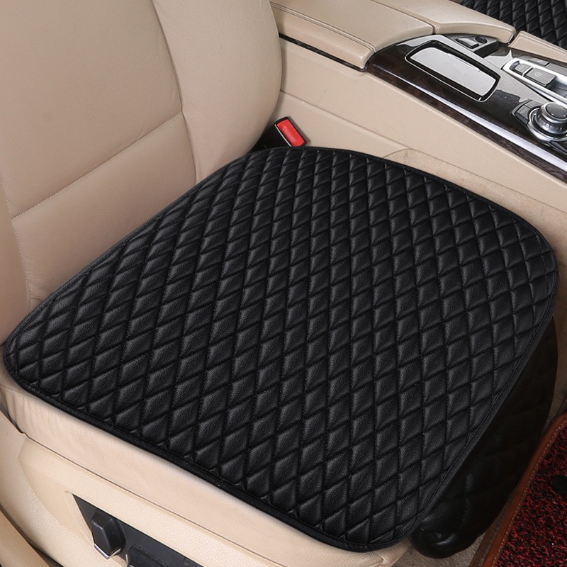 Car Seat Cover Square Auto Universal Size Seat Cushion PU Leather