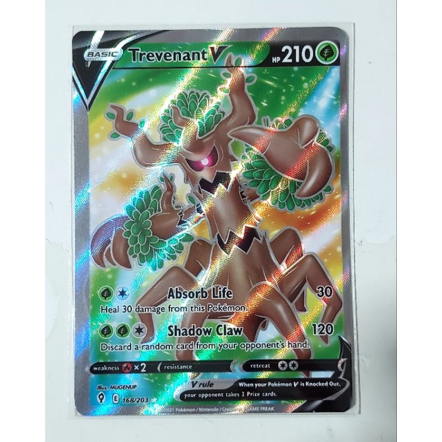 Pokemon trevenant V full art evolving skies card | Shopee Singapore