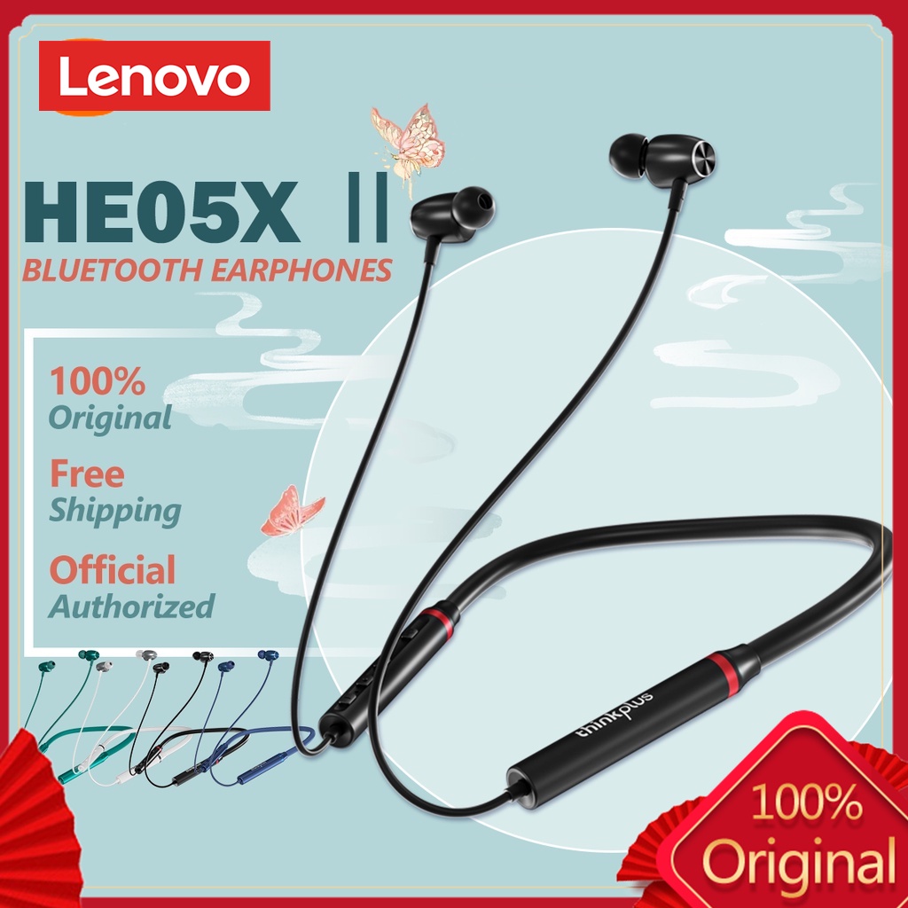 Lenovo HE05X Ⅱ HE05 True Wireless Neckband Sports Bluetooth 5.0 ...