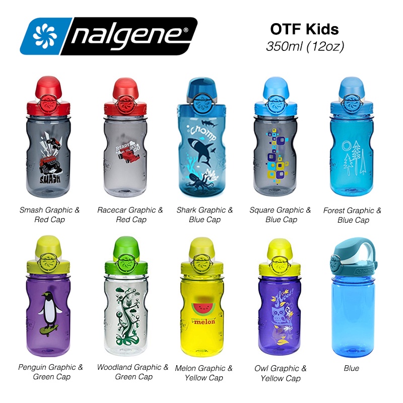 Nalgene OTF On the Fly Kids Water Bottles Student School 12oz