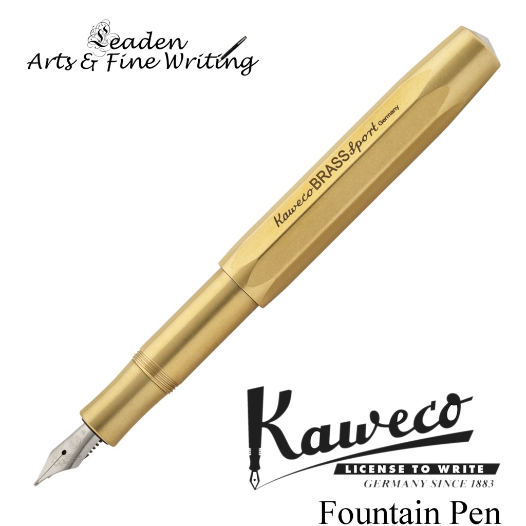 Leaden-AF﴿ Kaweco Brass Sport Fountain Pen Made And Designed Germany