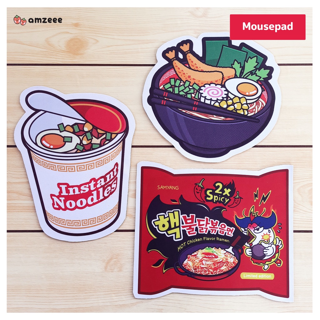 Noodles & Ramen Mousepad - Samyang Fire Cup Noodles Ramen Mouse pad ...