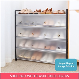 Easyhouse 8 Tier Metal Shoe Rack, Narrow Tall Shelf Organizer for, Bedroom.