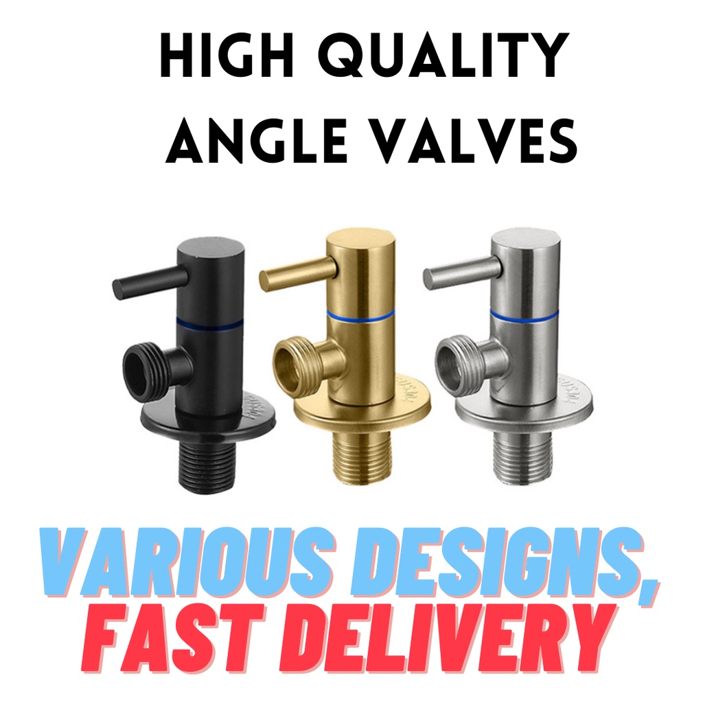 Stainless Steel Angle Valve Black Angle Valve Gold Angle Valve For Bidet Spray Shopee 6493