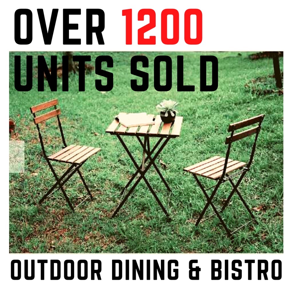 Dining Table Set with two 2 chairs, outdoor dining set / Bistro Set