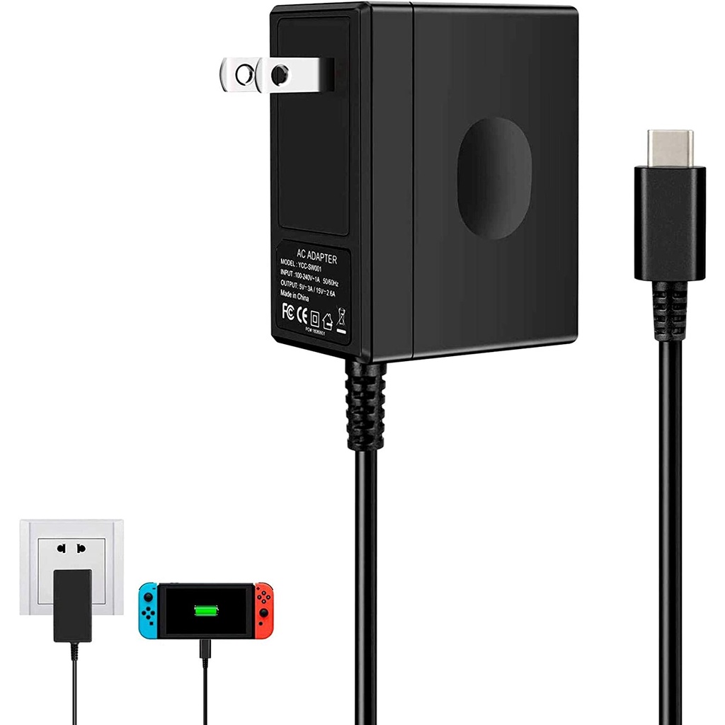 Charger for Nintendo Switch AC Adapter for Nintendo Switch Fast