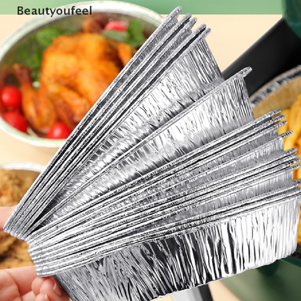 [Beautyoufeel] 20pcs OilProof Aluminum Foil Tin Box Air Fryer