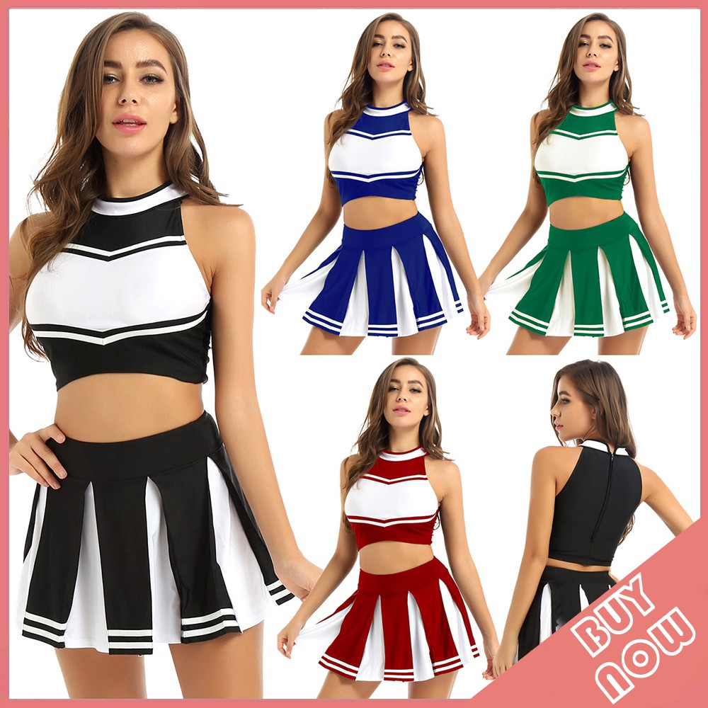 Cheerleader costume shop skirt and top