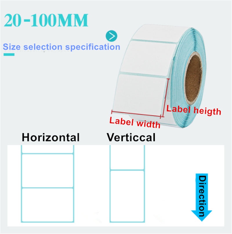 Thermal Printer Label / Sticker Label / Shipping Label / Vertical Label ...