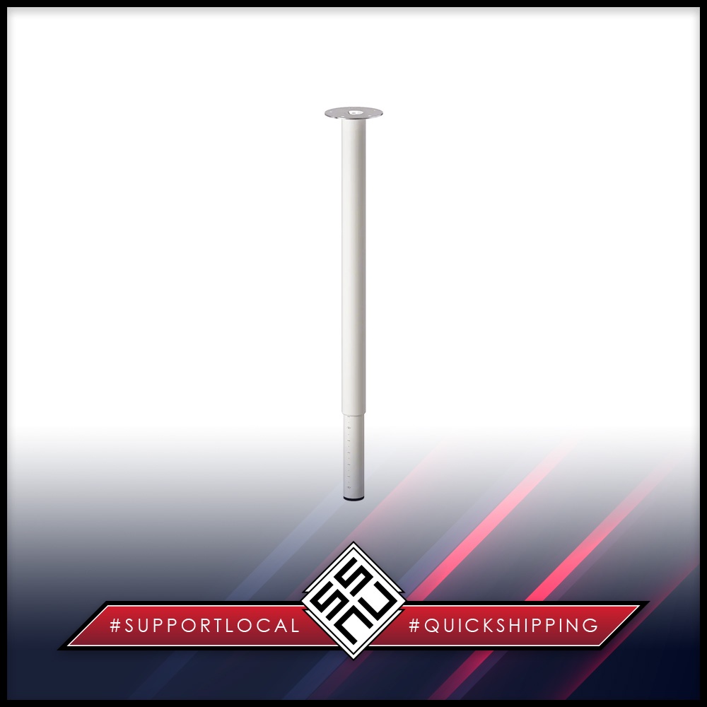 IKEA OLOV Tischbein Verstellbar 60-90 Cm - Weiß 1 Stück