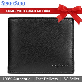 NWT Coach Men's Boxed Compact ID Wallet Set