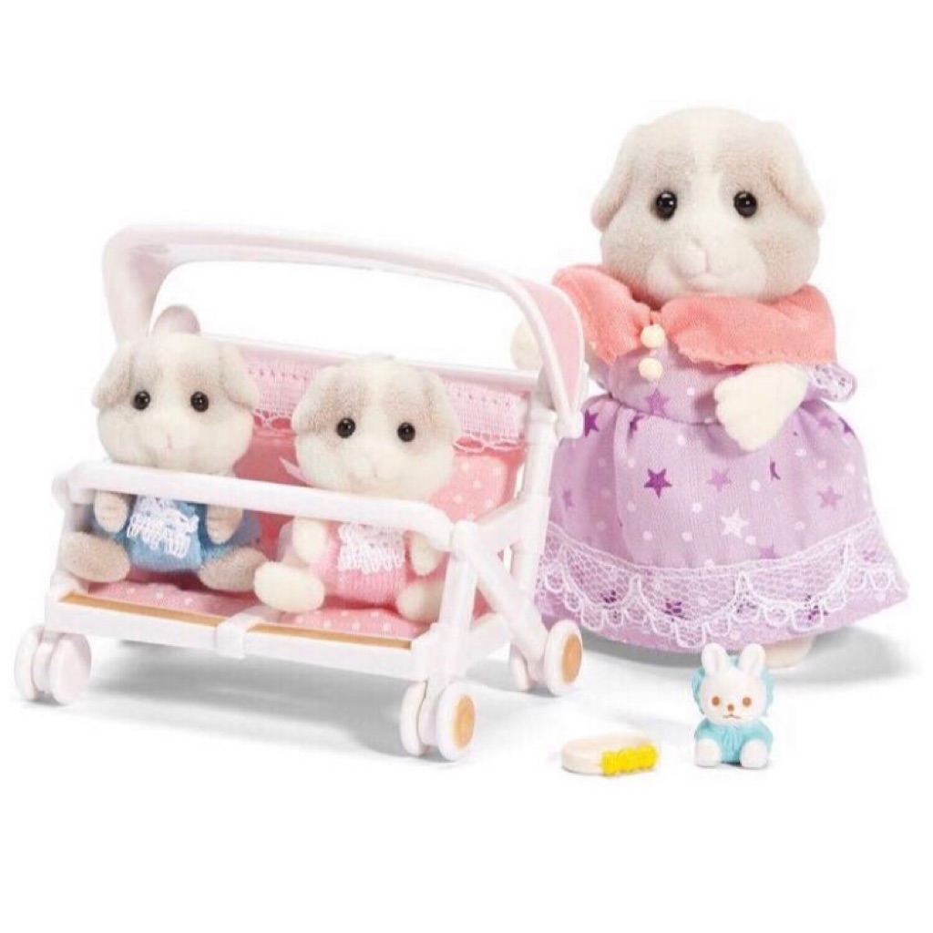 Sylvanian families double pram clearance