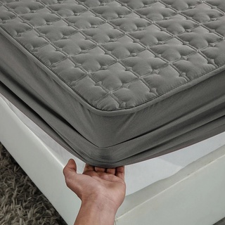 Cheap 2023 Warm Soft Crystal Velvet Fitted Bed Sheet Washable Non-slip  Mattress Cover King Queen Size Solid Color Thick Quilted Mattress Protector  Bedding