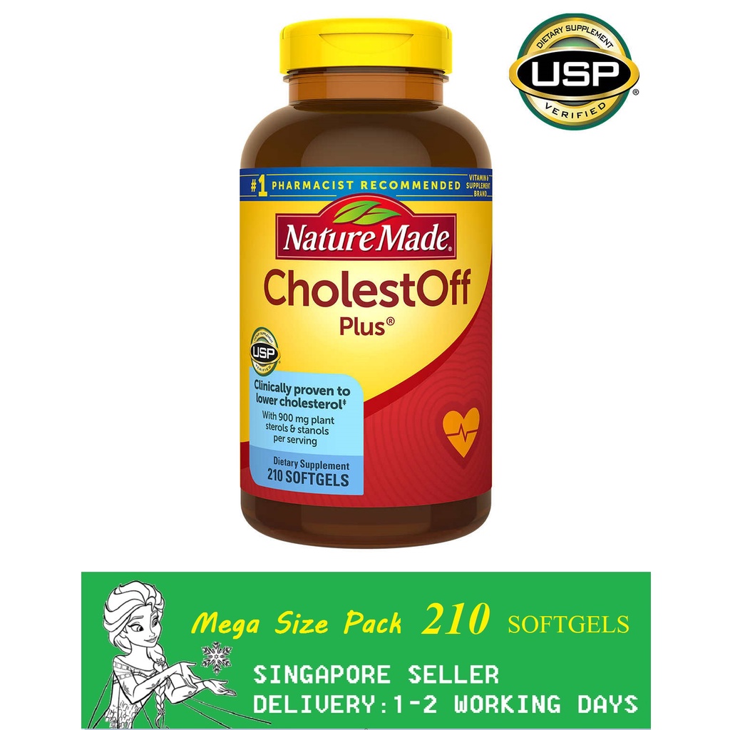 Nature Made CholestOFF Plus, 210 Softgels(Exp:02/2026) | Shopee Singapore