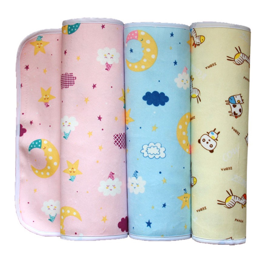 Baby Waterproof Mattress Protector Changing Mat Velvet Baby Urine Pad Infant Cot Bed Sheet