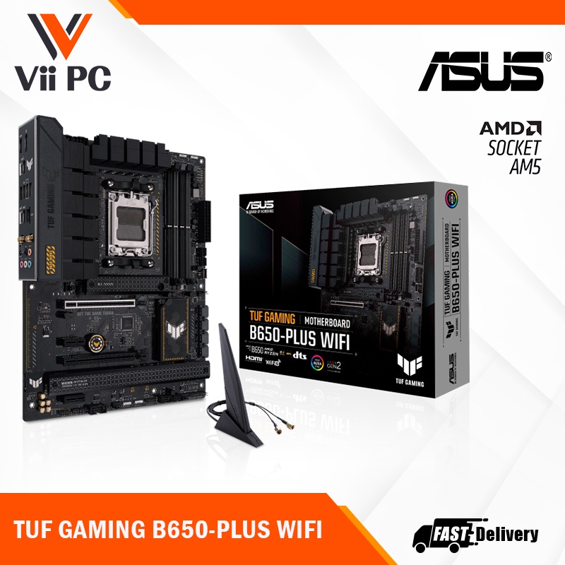 ASUS TUF GAMING B650-PLUS WIFI ATX Motherboard , Wi-Fi 6, 3 ASUS TUF GAMING B650-PLUS WIFI ATX Motherboard , Wi-Fi 6, 3