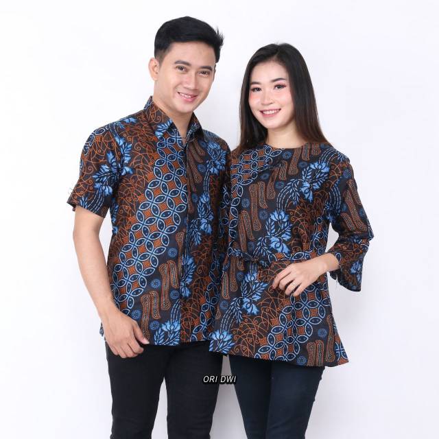 Rama Shinta Couple - Melani Set Couple Twist Rovella Batik Couple ...