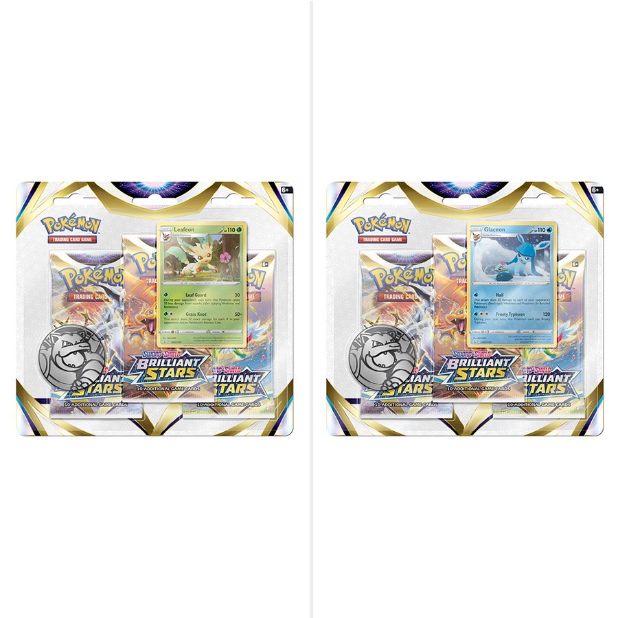 [Slight Defect] TCG Pokemon Sword & Shield Brilliant Stars 3 Blister ...