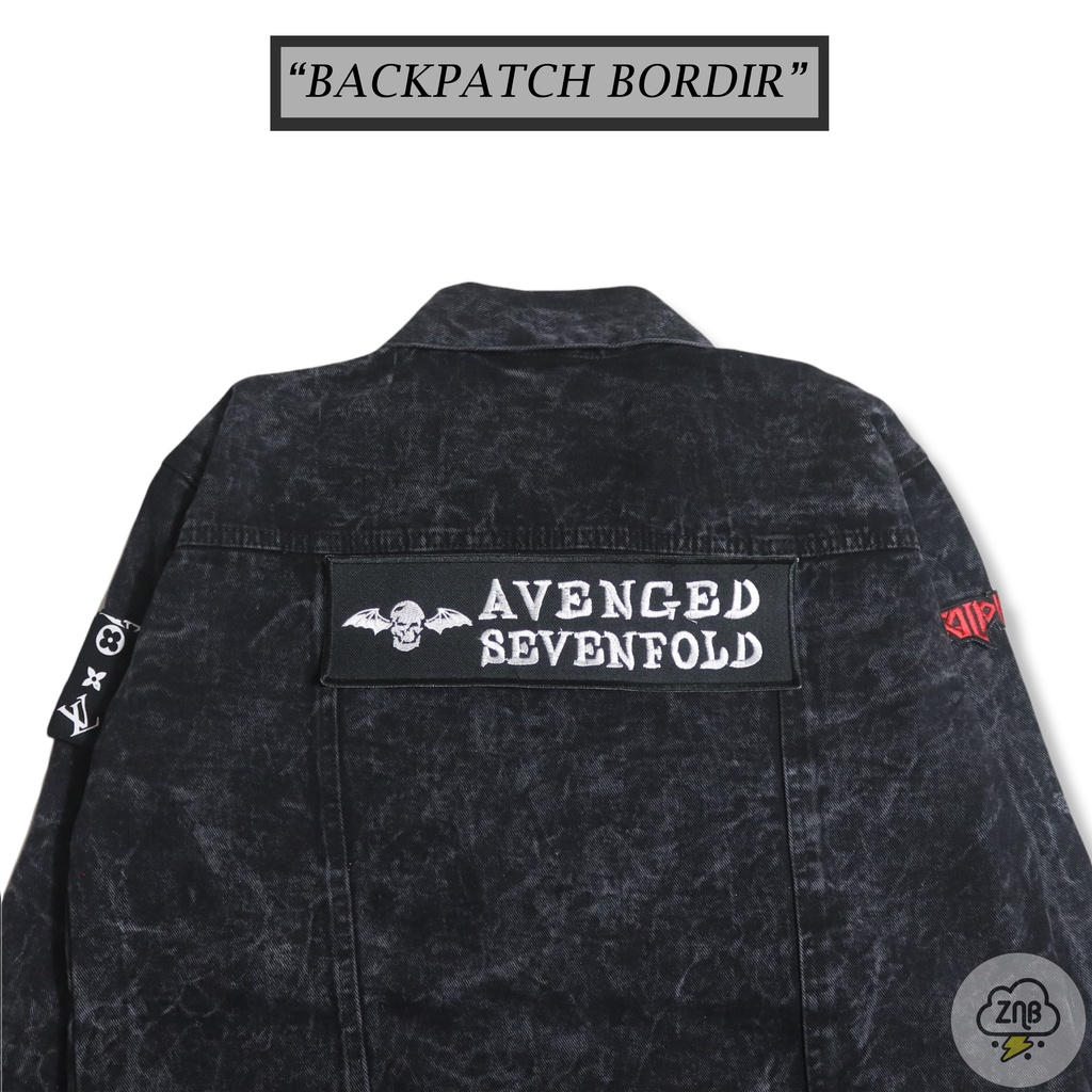 Avenged sevenfold denim outlet jacket