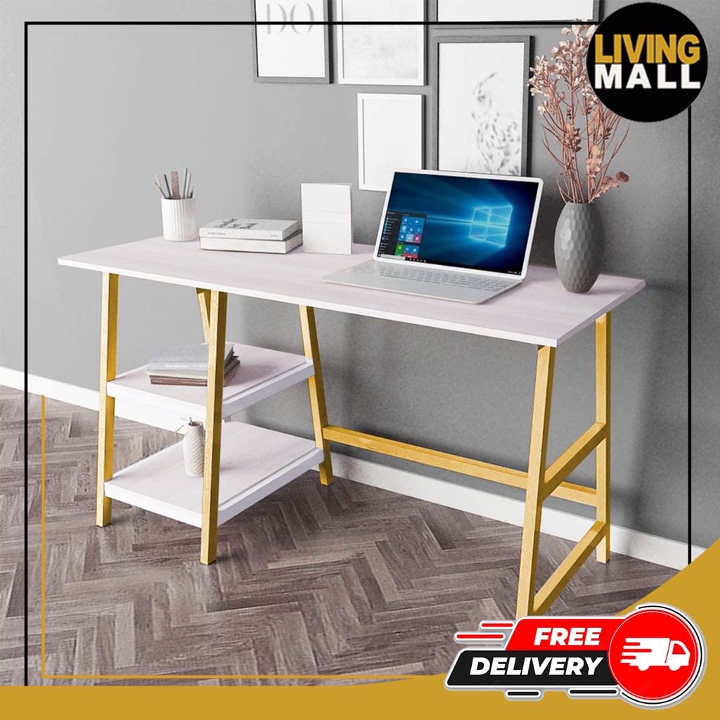 Living Mall Self Assembly Micato Series Wooden Study Desk/Computer Table in 7 Designs