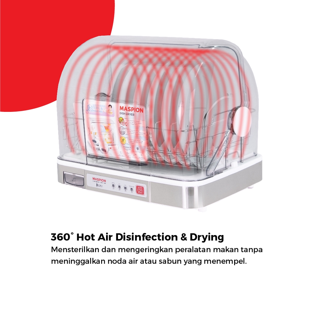 Maspion Dish Dryer Pengering Piring 26 Liter MDD-260 - Gambar 3