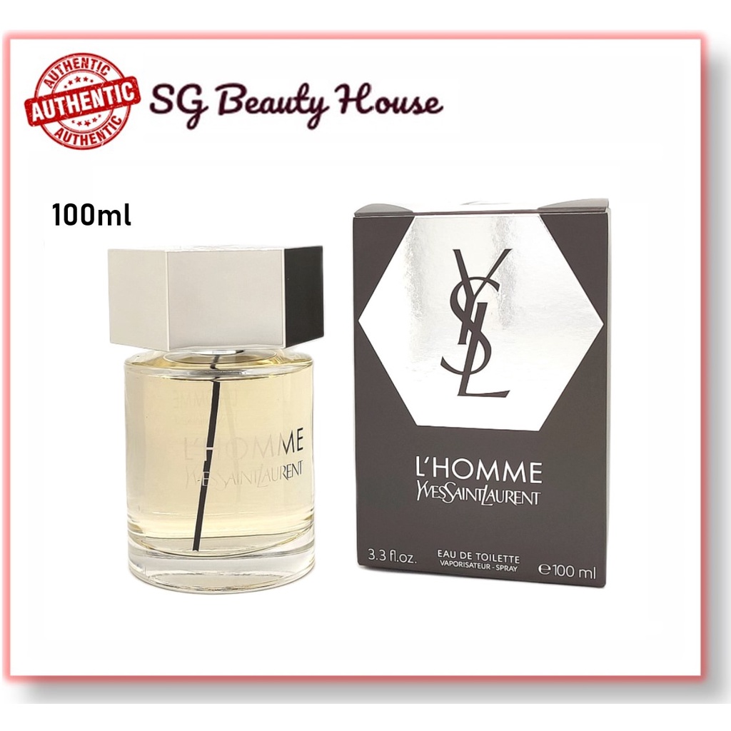 YSL L'HOMME EDT 100ML SPRAY | Shopee Singapore