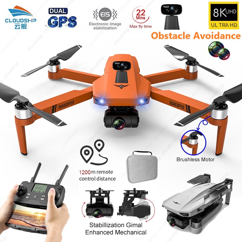 KF102 GPS Drone EIS Gimbal 6k/8K Camera Brushless Motor RC Quadcopter ...