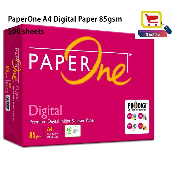 Paper One A4 85gsm Digital Premium Paper (250 sheets / 500 Sheets ...