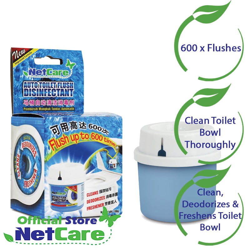 Netcare Auto Toilet Flush Disinfectant | Shopee Singapore