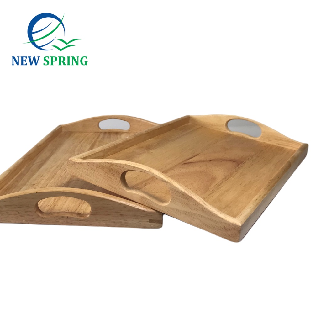 COMBO of 3 MULTI-FUNCTIONAL WOODEN TRAYS with handle 43x33x5cm, wooden ...