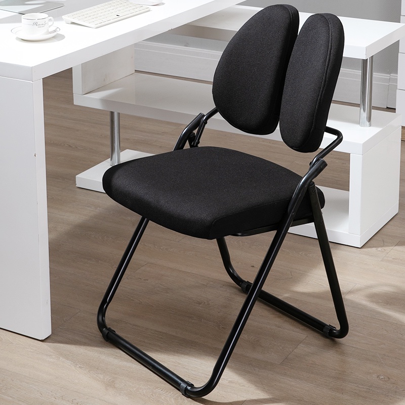 DF Foldable Chair Portable Office Chair Mesh Backrest Study Chair Home