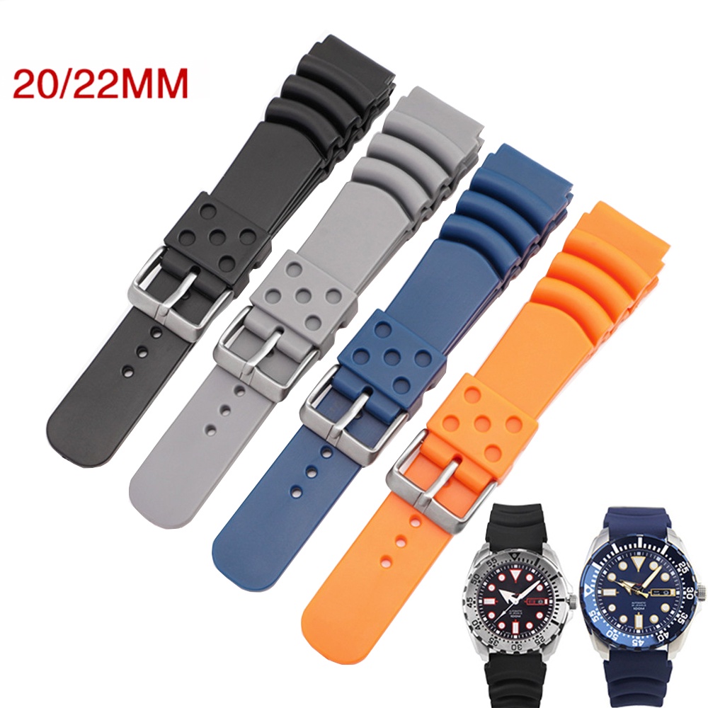 Silicone dive watch bands sales