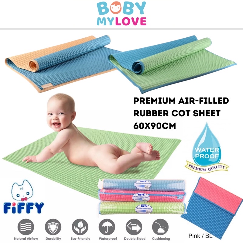 Fiffy Premium AirFilled Rubber Cot Sheet Waterproof Mat Shopee Singapore