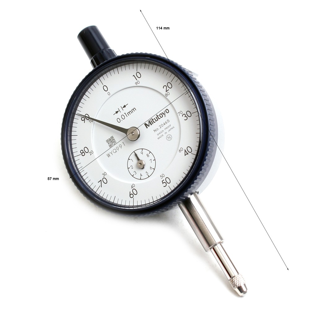 Mitutoyo 2046S Dial Gauge Indicator Range 10mm×0.01mm JAPAN Shopee