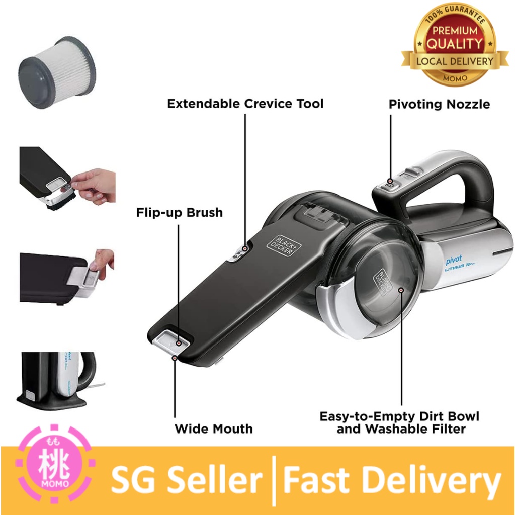 BLACK and DECKER 20V Max Handheld Vacuum, Cordless, Grey / Replacement