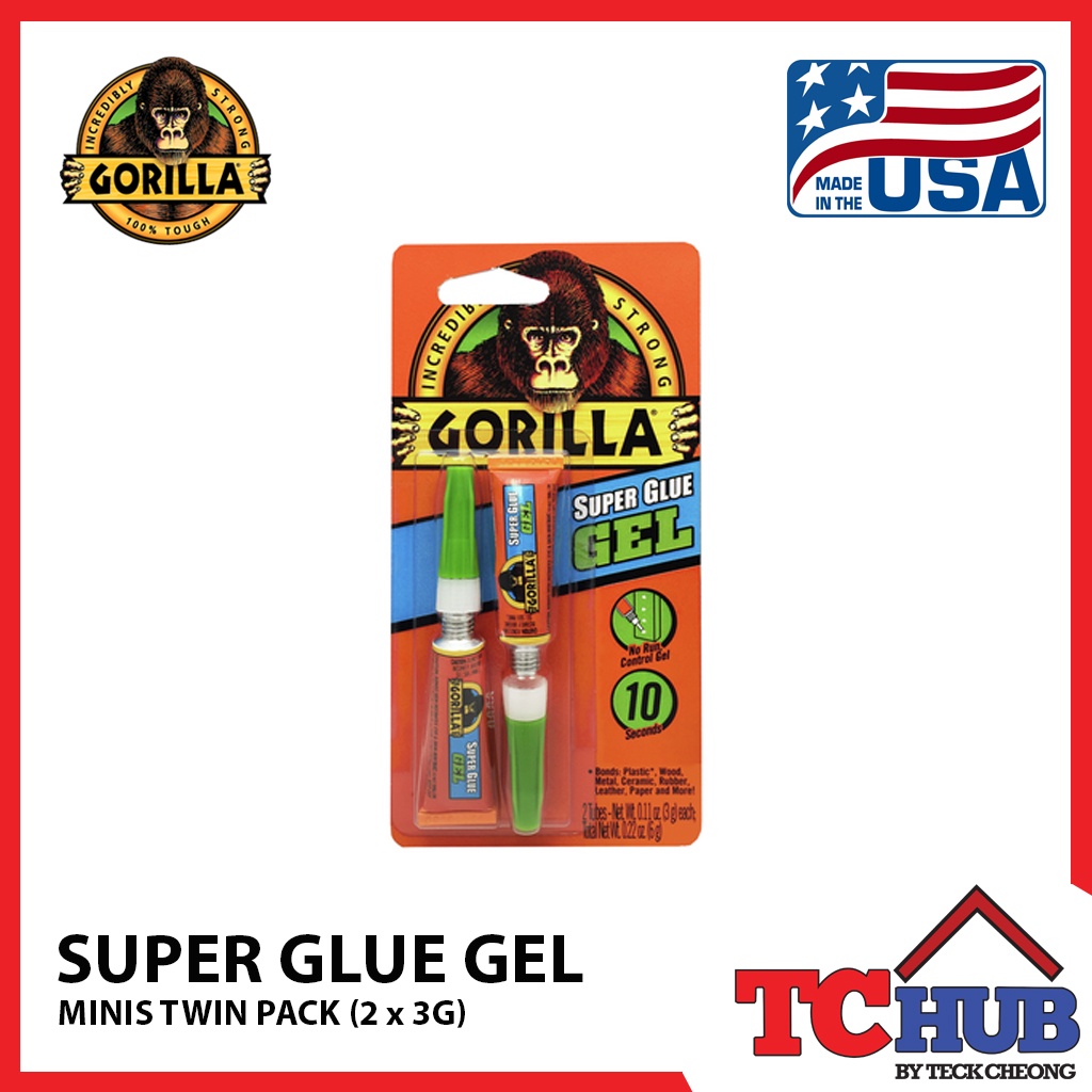 Gorilla] 7820002 Super Glue Gel Mini (2 x 3G)