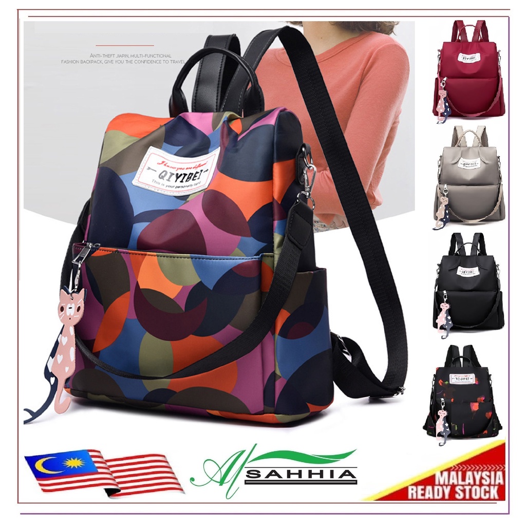Genuine Leather Women's Backpack Deer Print Ita Bag Shoulder Brand Designer  Mochila Travel School Bags Anti Theft Backpack